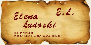 Elena Ludoški vizit kartica
